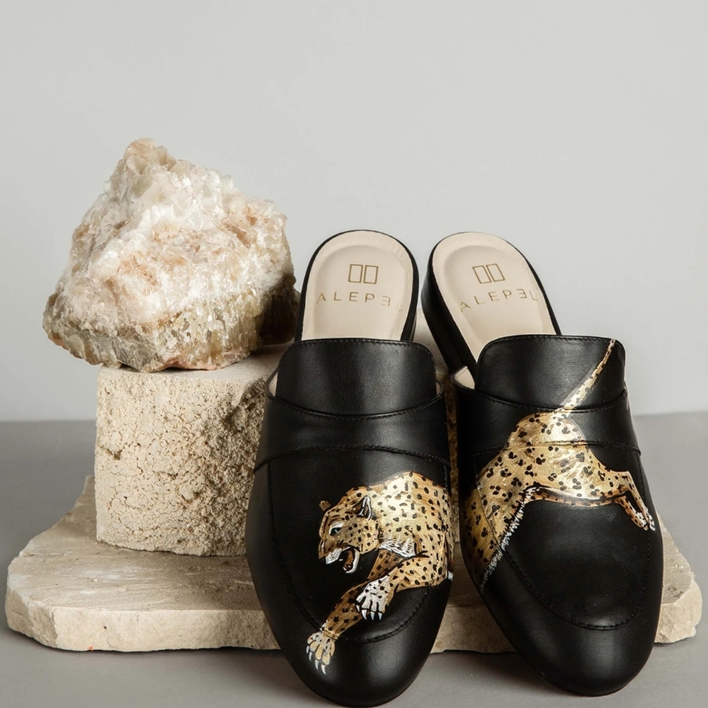 Alepel hand painted mules
